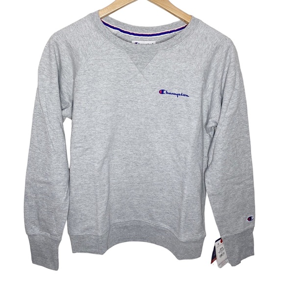 Champion Classic Crewneck fleece sweatshirt in Oxford grey size M - Picture 1 of 13